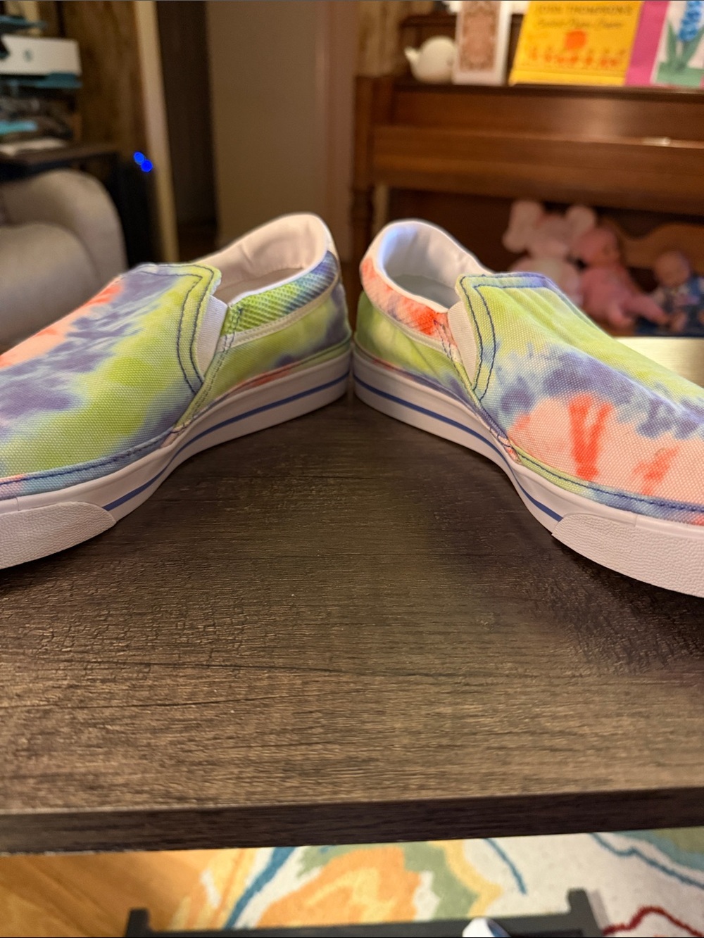 Nike Court Legacy Print Tie-Dye Slip-On size 9.5 - Picture 6 of 8